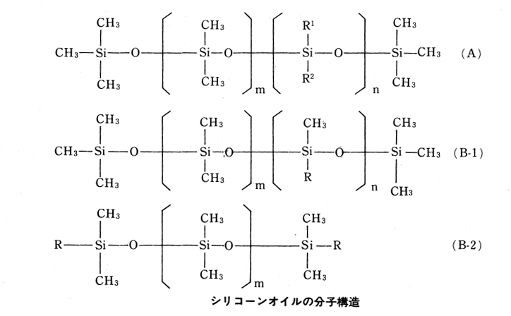 シリコーンオイルの分子構造